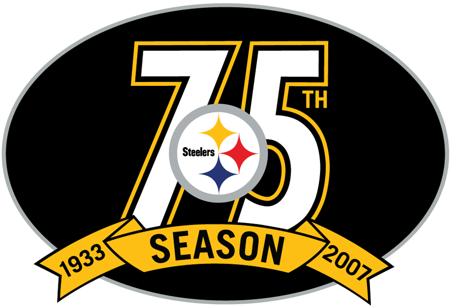 Pittsburgh Steelers 2007 Anniversary Logo iron on paper